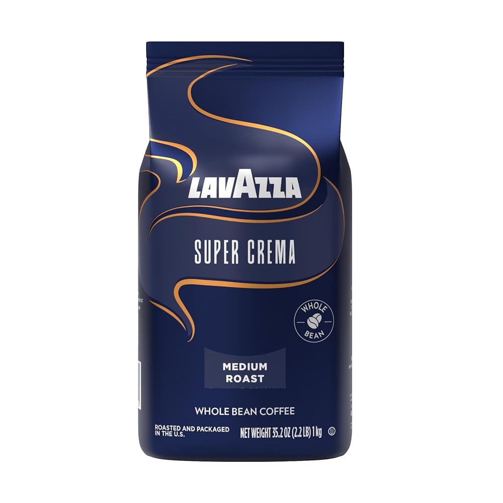 Bag of Lavazza Super Crema espresso beans